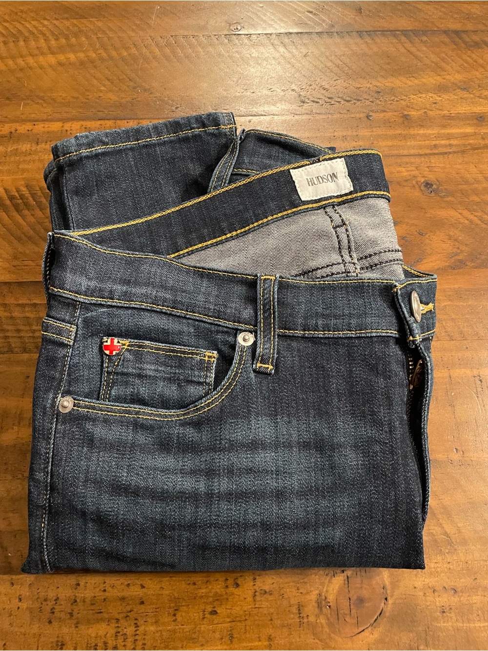 Krista Super Skinny Women’s Indigo Slim Straight Jeans with Contrast Stitching